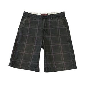 Tony Hawk Men’s Flat Front Board Shorts. Grey Purple Size 32 #1112